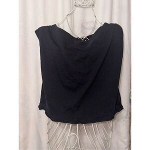 Good Condition Free People We the Free T-Shirt cropped Black S Women blouses siz